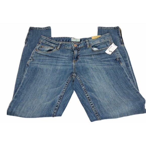 Aeropostale Ashley Utlra Skinny Jeans Juniors 7/8 Medium Wash Zipper Ankles NWT - Picture 2 of 7